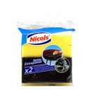 NICOLS Губки для посуды Netto Extrapower , профилированные, 2 шт.